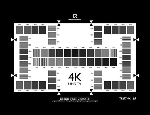 4K(UHD TV)分辨率測(cè)試卡200-2000 CPH