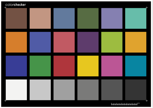 ColorChecker 測試卡